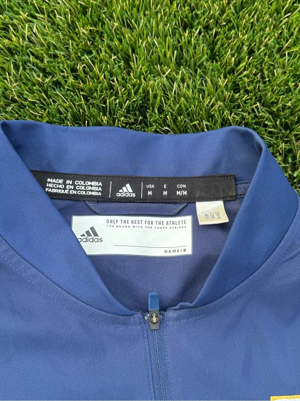 adidas Men’s FIU Short-Sleeve Navy Quarter-Zip Shirt